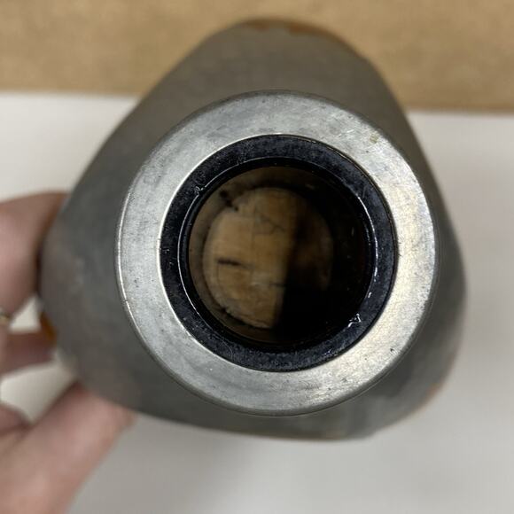 Whiskey Decanter KMD Royal Holland Daalderop Pewter Amber Glass Bottle - Read - Picture 8 of 9